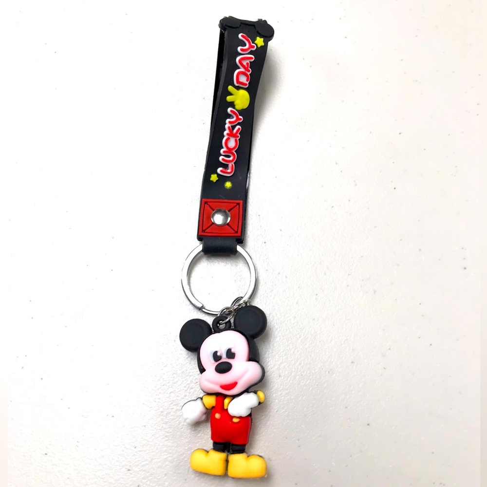 Mickey Mouse Keychain with Black Strap